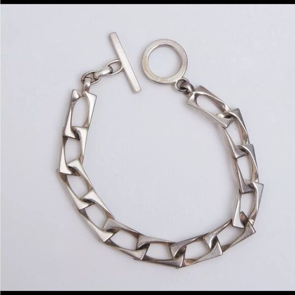 GUCCI Vintage Chain Bracelet Silver Sterling 925 Unisex - Picture 5 of 10